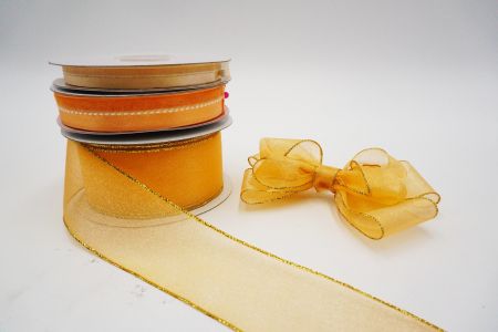 Golden Tone Sheer Ribbon Set